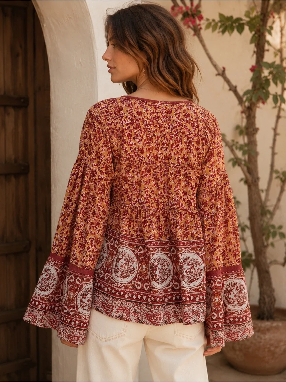 Free People Lorraine Tiered Kimono Top